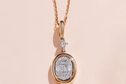 0.33 Karat Diamond Design Necklace