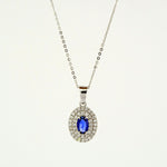 Load image into Gallery viewer, Larmina Diamond Sapphire Necklace