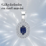 Load image into Gallery viewer, Larmina Diamond Sapphire Necklace