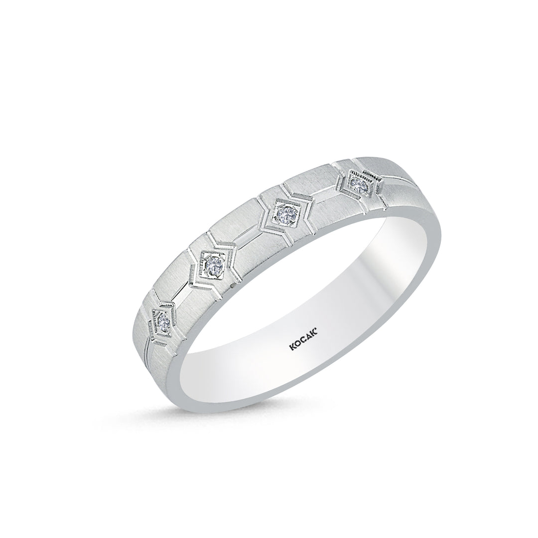 0.02 Karat Diamond Design Wedding Ring