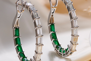 3.77 Karat Diamond Design Earrings