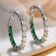 3.77 Karat Diamond Design Earrings