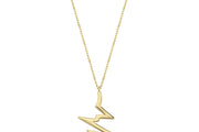 14ct Lightning Motif Gold Necklace