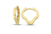 14ct Modern Design Hoop Gold Earrings
