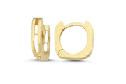 14ct Modern Design Hoop Gold Earrings
