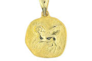 14ct Aries Zodiac Motif Gold Pendant (Chain Not Included)