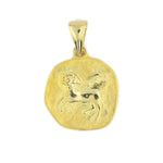 Load image into Gallery viewer, 14ct Aries Zodiac Motif Gold Pendant (Chain Not Included)