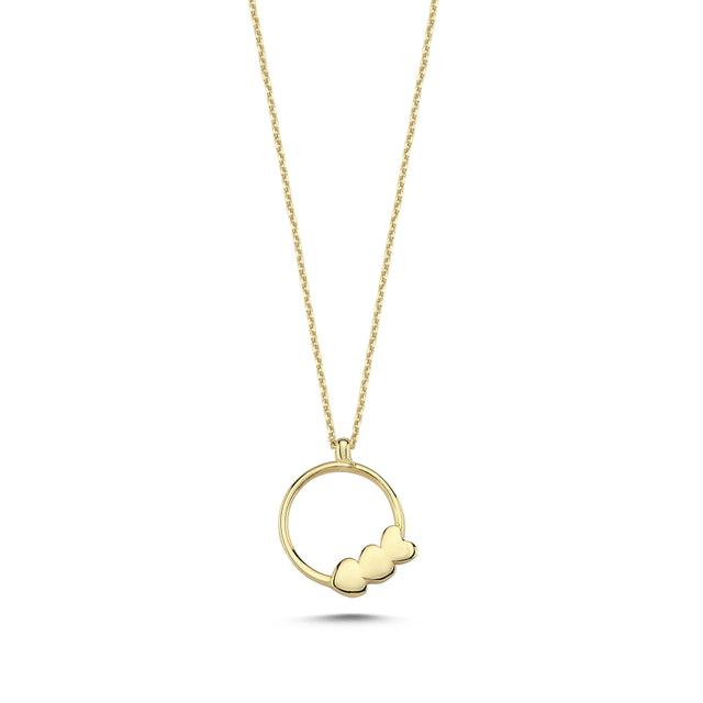 14ct Heart Halka Gold Necklace