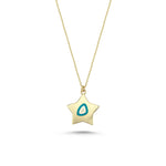 Load image into Gallery viewer, 14ct Yildiz Sembollu Gold Necklace