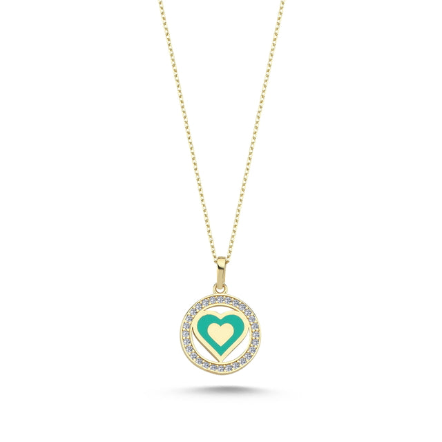 14ct Heart Design Gold Necklace