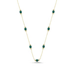Load image into Gallery viewer, 14ct Multicolour Stone Set Gold Necklace