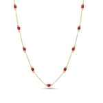Load image into Gallery viewer, 14ct Multicolour Stone Set Gold Necklace