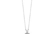 14ct Baguette Stone Set Design Gold Necklace