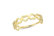 14ct Minimal Design Heart Gold Ring