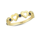 14ct Multicolour Stone Set Gold Ring