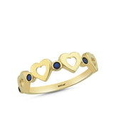 14ct Multicolour Stone Set Gold Ring