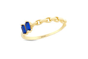14ct Multicolour Stone Set Design Gold Ring