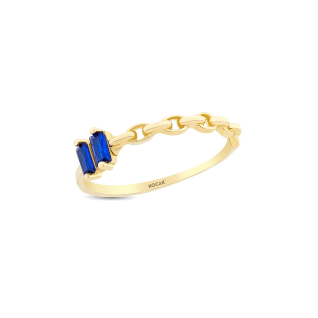 14ct Multicolour Stone Set Design Gold Ring