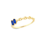 14ct Multicolour Stone Set Design Gold Ring