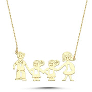 14ct Family Design Gold Necklace