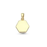 Load image into Gallery viewer, 14ct Minimal Hexagon Gold Pendant (Chain Not Included)