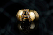 14ct Harf Design Gold Ring