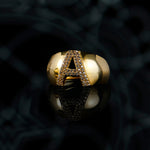 Load image into Gallery viewer, 14ct Harf Design Gold Ring