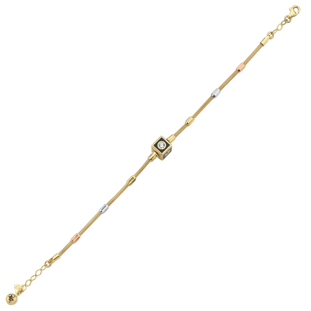 14ct Minimal Charm Gold Bracelet