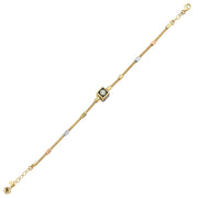 14ct Minimal Charm Gold Bracelet