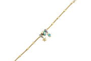 14ct Yildizli Baykus Gold Bracelet