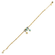 14ct Yildizli Baykus Gold Bracelet