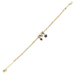 Load image into Gallery viewer, 14ct Heart Charm Gold Bracelet