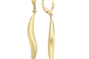14ct Curled Gold Earrings