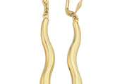 14ct Curled Gold Earrings