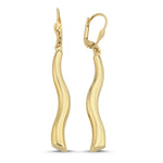 Load image into Gallery viewer, 14ct Curled Gold Earrings