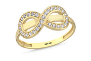 14ct Sonsuzluk Design Gold Ring