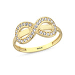 Load image into Gallery viewer, 14ct Sonsuzluk Design Gold Ring