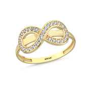 14ct Sonsuzluk Design Gold Ring