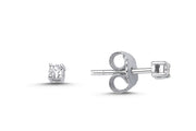 0.08 Karat Diamond Solitaire Earrings