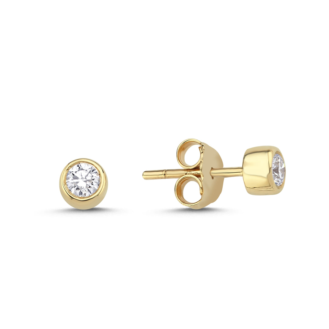 0.26 Karat Diamond Minimal Earrings