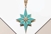 14ct Pole Star Design Gold Pendant (Chain Not Included)