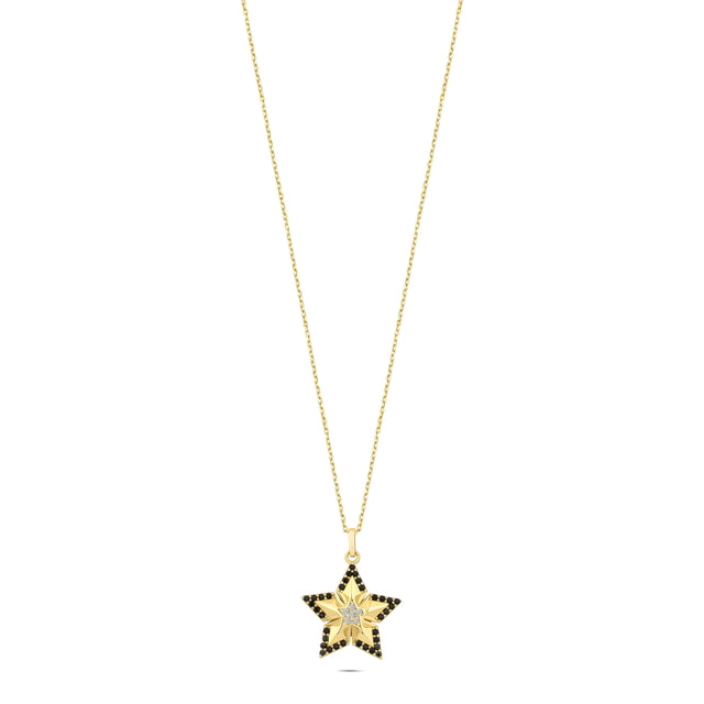 14ct Mega Star Design Gold Necklace