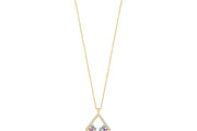 14ct Multicolour Stone Design Gold Necklace