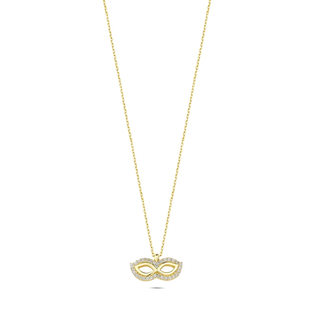 14ct Mask Design Gold Necklace