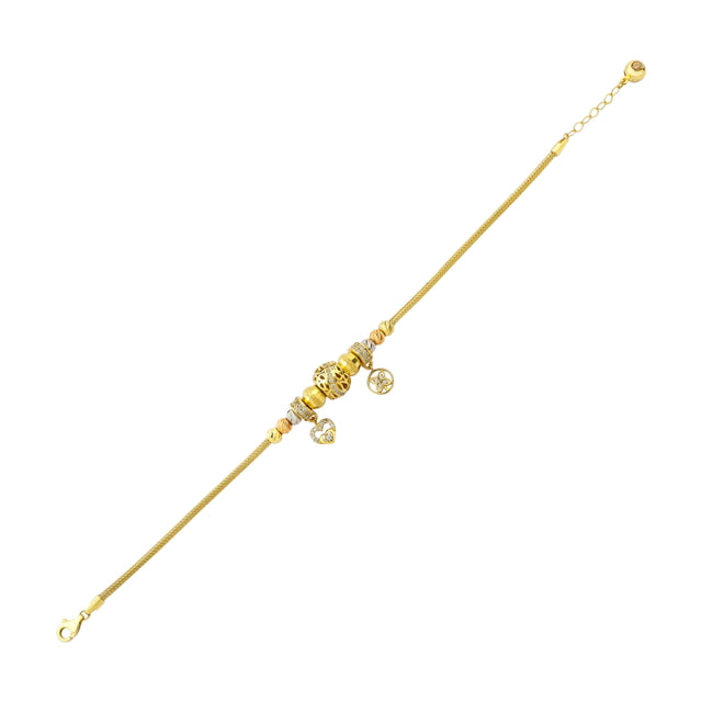 14ct Charm Dorika Design Gold Bracelet
