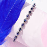 Load image into Gallery viewer, 6.72 Karat Sapphire Blue Diamond Bracelet