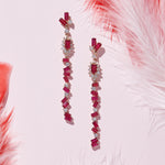 Load image into Gallery viewer, 5.40 Karat Ruby Diamond Earrings