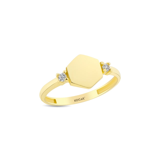 14ct Altigen Stone Set Gold Ring