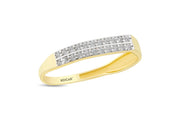 14ct Stone Set Form Gold Ring