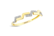14ct Stone Set Detay Gold Ring